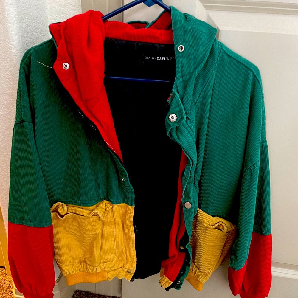 Corduroy jacket multicolored